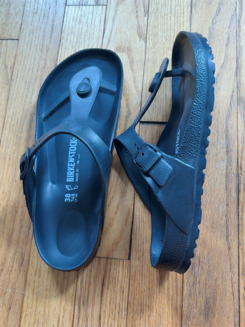Birkenstock Black Gizeh EVA Thong Sandals - Picture 2 of 3